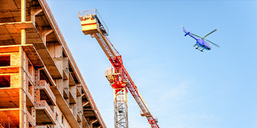 Ashland Helicopter Lift in City