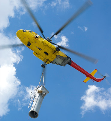 Ashland Helicopter Cell Tower Lift