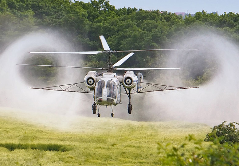 Ashland Helicopter Seed Spreading